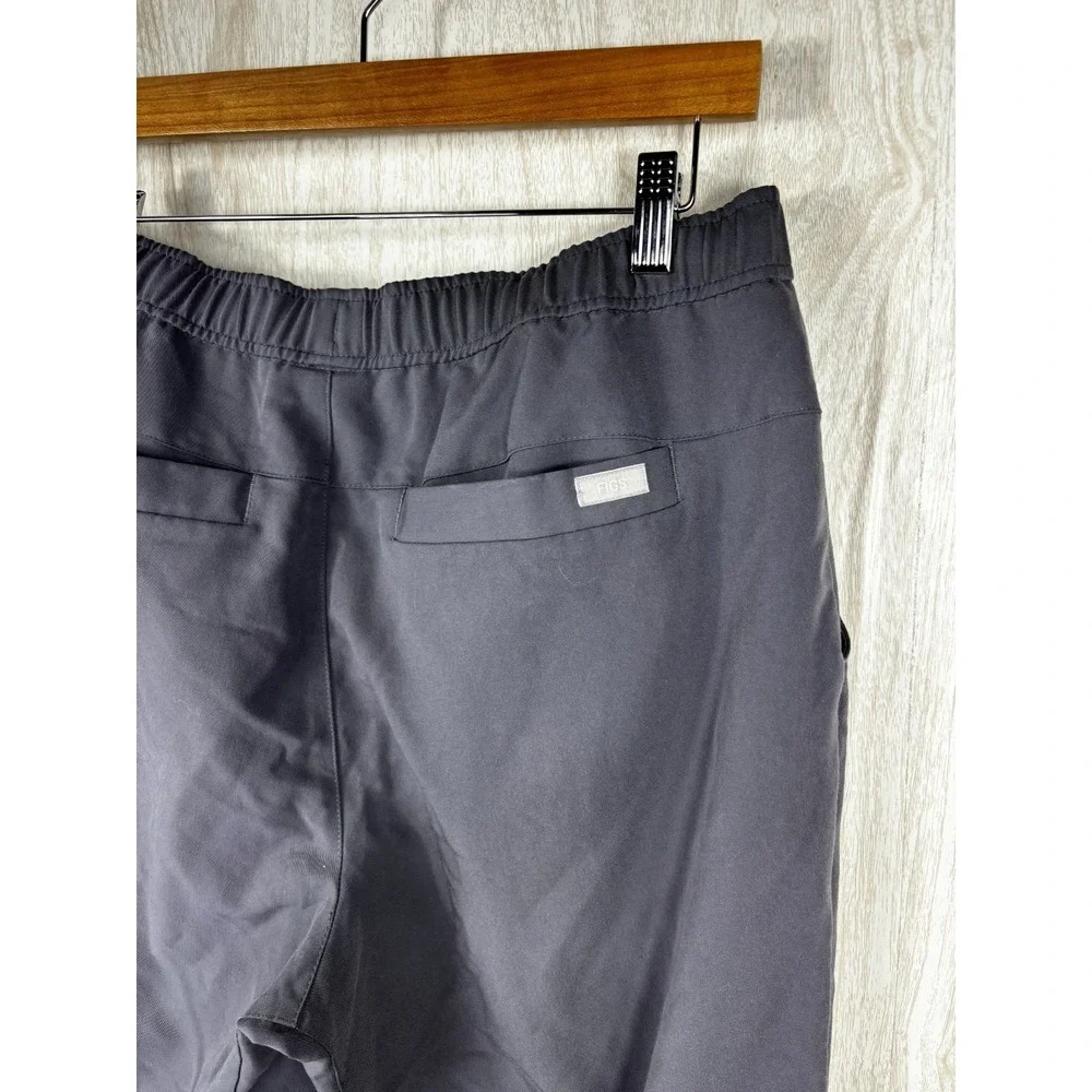 FIGS Tansen Jogger Scrub Pants Mens M Gray FIONx Stretch Medical Athletic